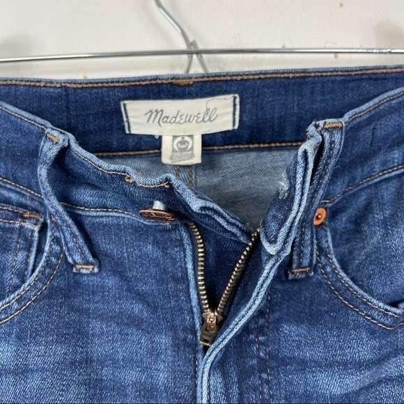 Madewell 10" High Rise Skinny Jeans Insuluxe Dark Wash Denim Size 24 AF686 - Picture 10 of 16
